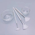 Custom  Logo Soft Facial Applicator Brushes Tools for Peel Glycolic Mask Makeup Facial Brushes Fan Masking Brushes