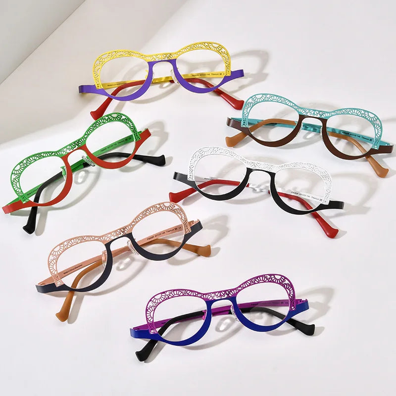 Eyewear Fashion 2025 Women Cat Eye Reinforced Wire-Core Temples Blue Light Blocking Computer Gaming Glasses