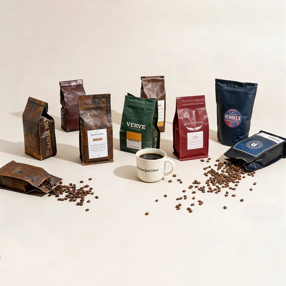 Wholesale Packing Manufacturer Aluminum Foil Recyclable Printed Zipper Flat Bottom Bean Valve Custom Packaging Coffee Bag