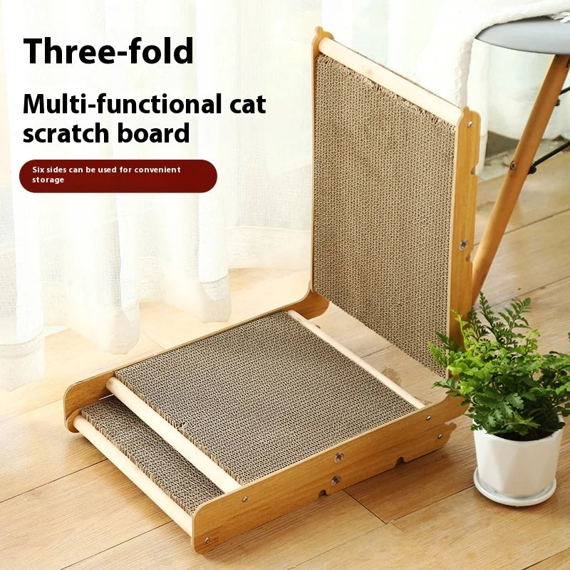Premium Luxury Scratcher Folding Protect Furniture Foldable Cat Scratching Board