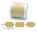 Custom Essential Kraft Gift Tags Glossy Vinyl and PET Roll Label Stickers for Mason Jars and Glass Bottles