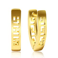 Wholesale Vendors Fashion Brass Jewelry Simple 18k Gold Plated V Shape Huggie Hoop Earrings