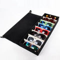 Wholesale Logo Custom 8 Slots Glasses Display Grid Case Box for Sunglasses Jewelry Showing Case With Rack Cove