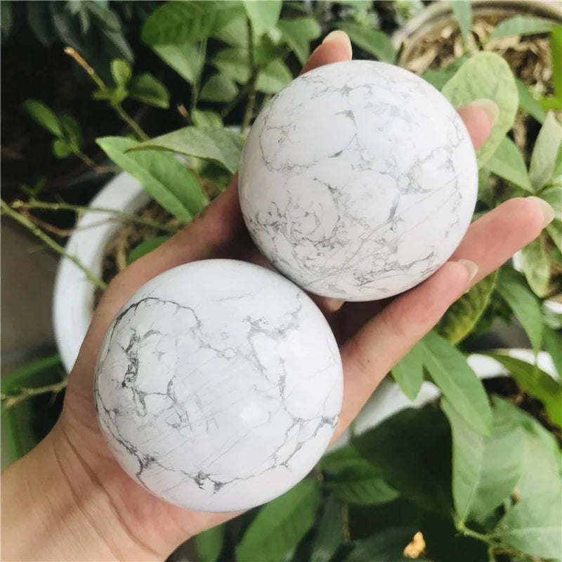 Wholesale natural crystals healing stones howlite sphere ball