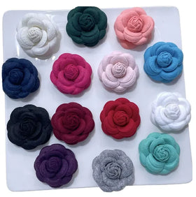 Small Fragrance Leather 6.5cm Brooch Pin Handcrafted Flower Garment Accessory Brooch Flower Brooch