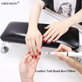 Genuine Leather Nail Hand Rest Pillow Hand Cushion Pillow Holder Nail Art Stand for Manicure Table Nail Hand Pillow