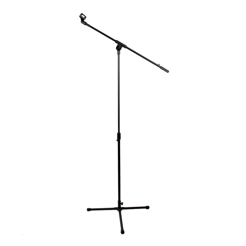 M-323 Factory Direct Tripod Microphone Stand-Adjustable Foldable Durable Iron ABS Material 83-190cm Height Musical Instruments