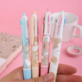 Korea Small Fresh Creative Cute Multicolor Bear 4 Color Ballpoint Pen Office Colorful Stationery 522
