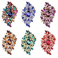 Hot Selling Color Large Glass Brooch Crystal Glass Brooch Corsage Women's Clothing Accessories