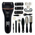 New Electric Foot File Rechargeable Foot Scrubber Pedicure Kits for Cracked Heels Callus and Dead Skin
