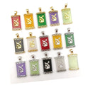 Chinese Fengshui Gold Fancy Agate Stone Women Chinese Fashion Jewellery Fine Natural Real Jade with Stones Pendant Necklaces