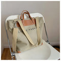 Custom Ladies Luxury Tote Hand Bags Designer Handbags Famous Brands Handbags Cotton Canvas Leather Handle Women's Tote Bags