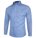Solid Color Oversized Men's Long Sleeved Shirt Classic Business Casual Shirt Wholesale Bulk Clothes