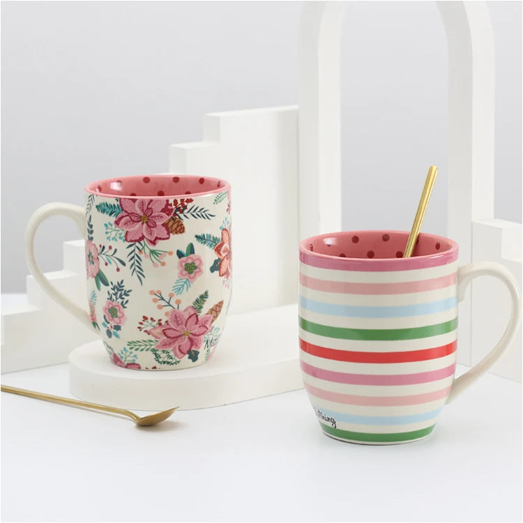 Wholesales Retro Classic Style Creative Drinkware Ceramic Coffee Mug Milk Tea Cup Porcelain Mugs