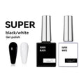 JTING Nail Art Beauty Supplies New Design Smooth Shiny 2 Strong Colors Super Black White Gel Nail Polish Uv OEM Private Label