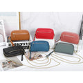 Chain Strap Shoulder Bag for Women Crossbody Phone Sling Bags Ladies Long Wallet Cowhide Large Capacity Zipper Clutch Bag Purse