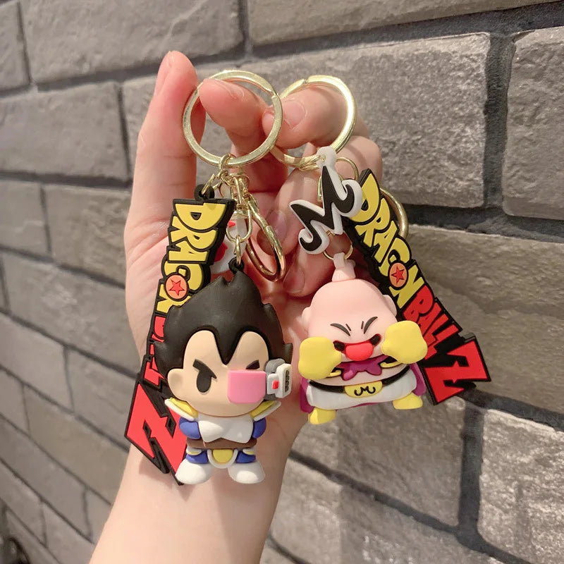 Wholesale Cartoon Car Key Pendant Anime Keychain Dragons Figure Keychain Balls