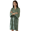 Olive Green Womens Robe Bridesmaid Robes Ruffle Soft Robes Ladies Lightweight Soft Loungewear Bathrobe Sleepwear