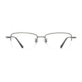 Vintage Square Genuine Unisex Half Frame Optical Titanium Diamond Face Reading Glasses Frames