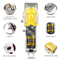 USB Rechargeable Men's Hair Clipper Professional Hair Trimmer Electric Barber Cordless Hair Clippers Transparent Color Box