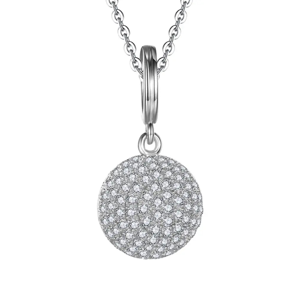 2025 Soccer Football Hot Selling Necklace Simple and Fashionable Temperament S925 Sterling Silver Collarbone Necklace