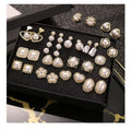 VKME Vintage Crystal Pearls Stud Earrings for Women Simple Baroque Irregular Gold Plated Hanging Pearl Earrings