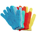 Nylon Double Sided Exfoliating Bathing Body Glove Solid Colour Scrub Shower Bath Gloves