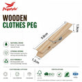9.8cm Pine  Wooden Clothespin Cloth Pegs 20pcs/pack Pine Wooden Peg