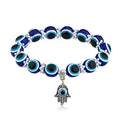 EYE Fashion Blue Eyes BraceletTurkish Glass Beads Handmade Elasticity Resin Bracelet Jewelry