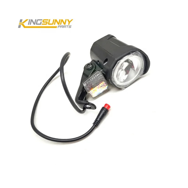 Bicycle Accessories Bicycle Waterproof Plug Front Light for Ebike Spare Parts Headlight with Horn Electric Bicycle Repair