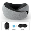 Adjustable Travel Pillow Lightweight Memory Foam Travel Neck Pillow for Sleeping - Washable & Breathable Pillow