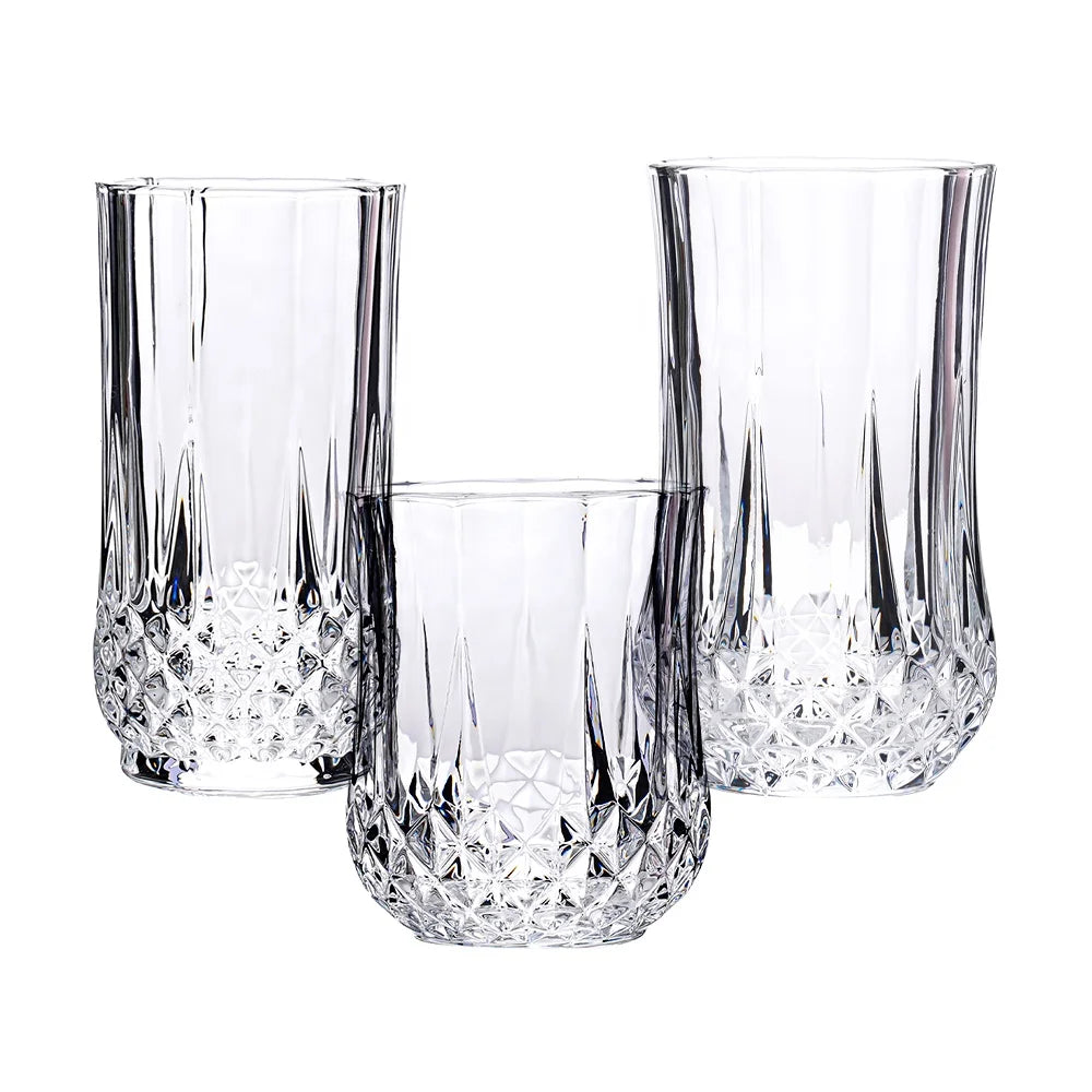 Custom Logo 200/250/320/ml Lead-Free Crystal Whiskey Shot Glass Cup for Bar & Restaurant Red Wine Liqueur Glasses