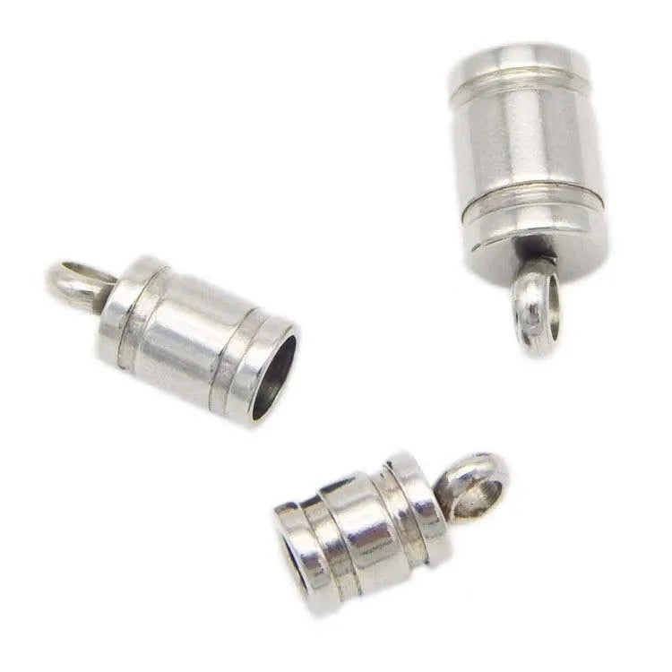 groove Bucket Wholesale Jewelry Findings DIY Bracelet Necklace Connecting Components Stainless Steel Hand-decorated Fittings