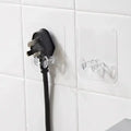 Transparent Reusable 6x6cm Wall-Mounted Hooks Plastic Adhesive Toothbrush Holder Wall Storage Hook Seamless Design