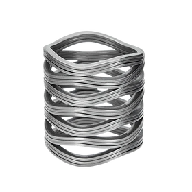 Interlaced Wave Spring Flat Wire Compression Spring Processing Stainless Steel