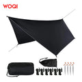 WOQI Wholesale Awning Outdoor Shelter Survival Hammock Rainfly Camping Tent Tarp 210D Polyester Large Ultra Light Waterproof
