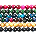 Wholesale 8mm Tiger Eye round Loose Bracelet Beads Smooth Surface Natural Stone for Jewelry Making