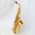 Wholesale Professional Alto Saxophone Eb Tone Brass Body with Gold Lacquer for Musicians