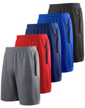 Hot Sale Wholesale High Quality Workout Blank Men Shorts Mens Gym Shorts With Zipper Pockets Athletic Running Shorts for Men