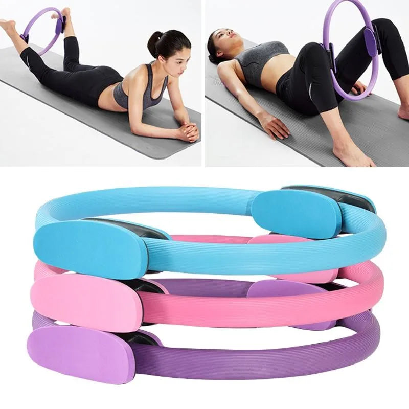 Wholesale Custom Color Double Handle Magic Circle Yoga Pilates Ring Gym Home Fitness Equipment