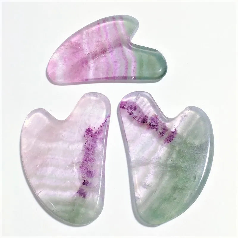 Huiying Buy in Bulk Fluorite Guasha Board Heart Guastone Beauty Equipment