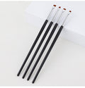 Private Label Synthetic Hair Brush Wooden Eyebrow Brushes Angled Precision Eyeliner Makeup Brushes