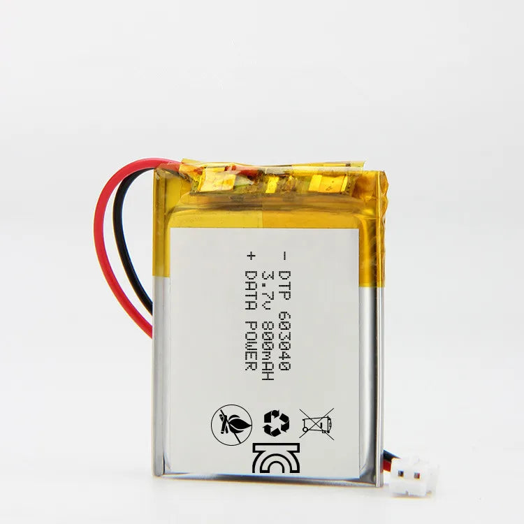 3.7V Rechargeable Lithium Batteries 603040 800mAh Li Polymer 30*40mm Lipo Battery for Robot Toys