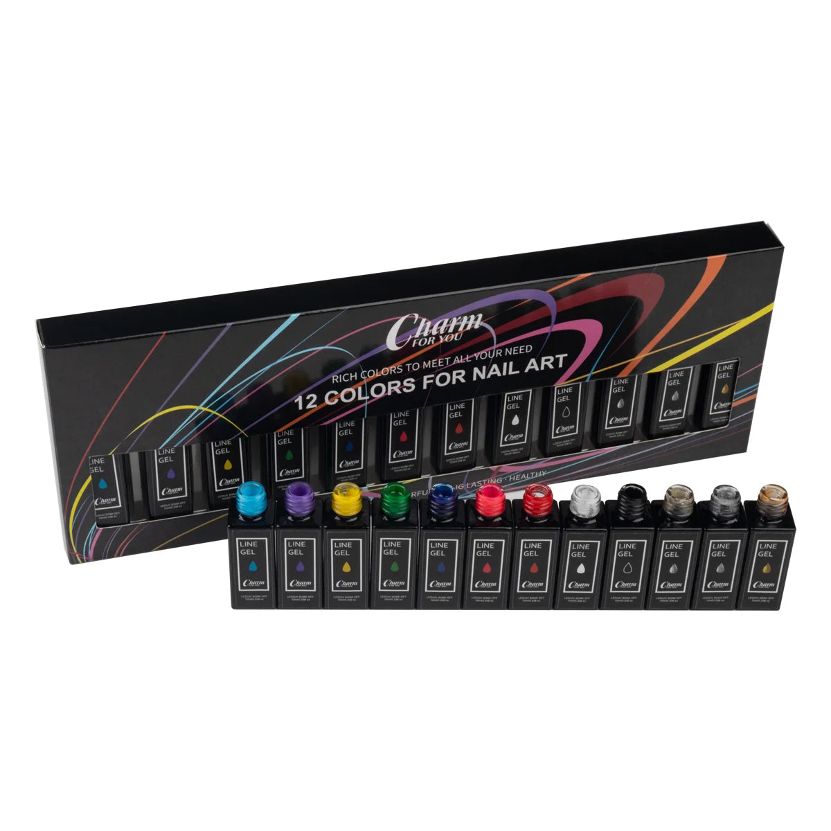 Nail Art Lacquers Beauty Salon Colors Paint Gel Nails Set Painting Gel Liner Polish Set Soak Off Uv Gel Polish