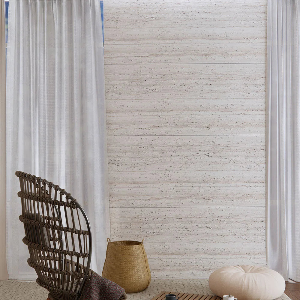 DingShang Custom Cheap China Wholesale Steel Wall Cladding Clay Ink Painting mcm Flexible Stone Wall Tile Travertine Board