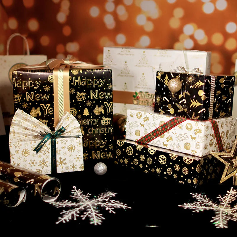 2024 Tondo 70*50cm 100gsm Eco-Friendly Christmas Flat Gift Wrapping Paper  for Gift Christmas