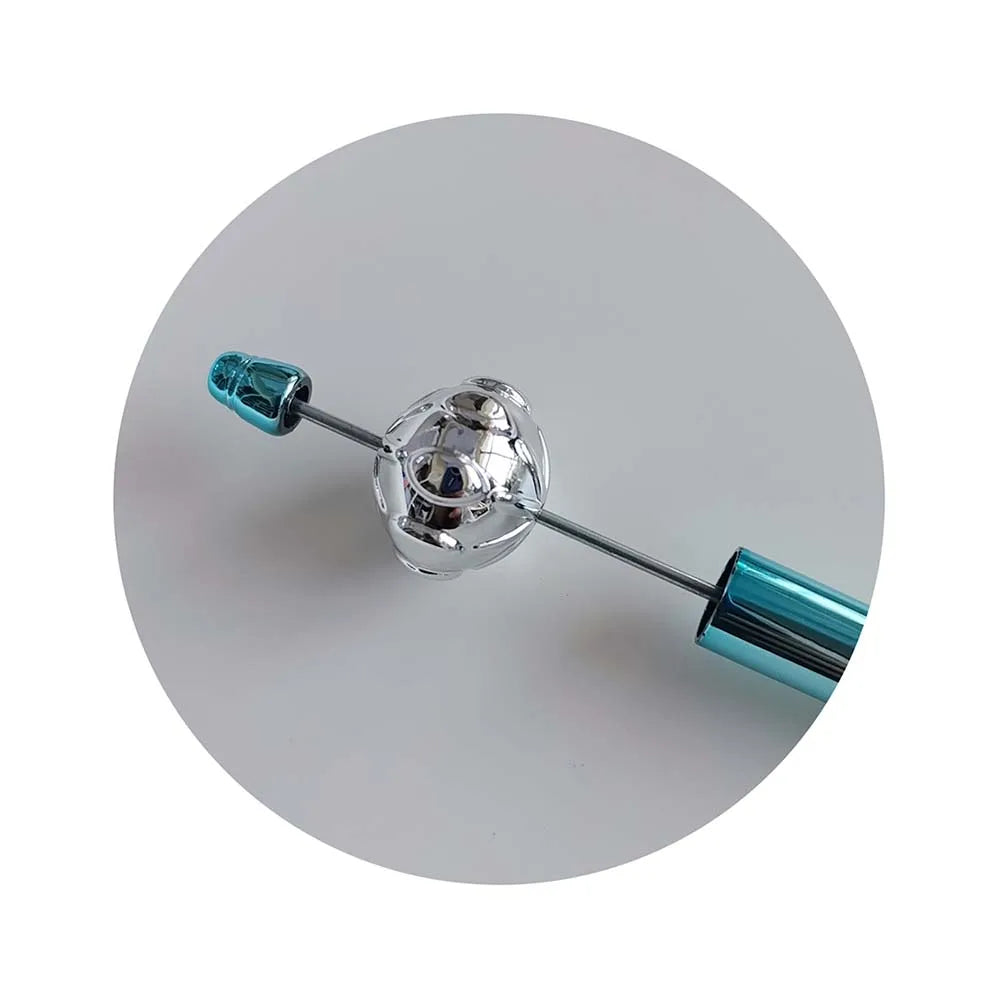 23mm Pen Beads Straight Hole CCB Sliver Color