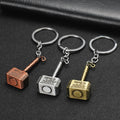 Creative Zinc Alloy Hammer Key Chain Vintage Cartoon Design Mini Carabiner Key Hanger Customizable