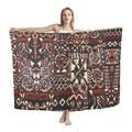 Cheap Assorted Colors Sarongs Wrap Custom Lavalava Hawaii Tattoo Tribal Tatau Sarong Maui Sarong Perfect for Men & Women Pareo