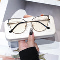 Custom Logo Glasses Photochromic Optical Blue Glass Lens Frames Optical Frames Anti Blue Luxury Rhinestone Glasses